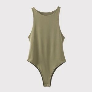 - Bodysuit
- NWT - Boutique 
- Olive color
- Available in small, medium, large